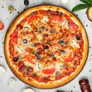 Mushroom Vegetables Pizza